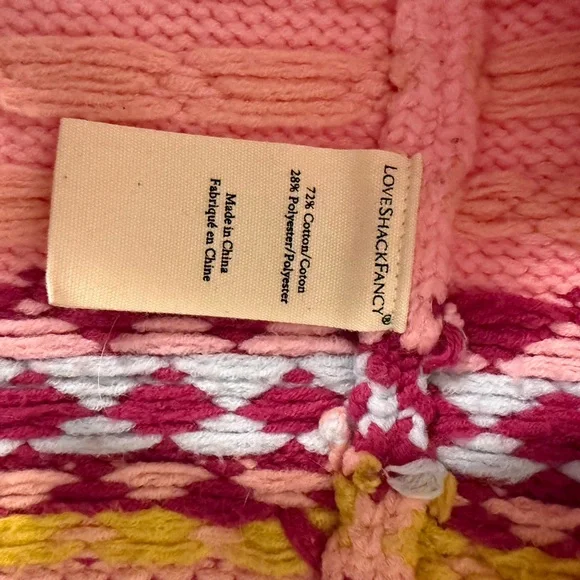 LoveShackFancy Honeypie Cardigan in Berry Smash - Picture 8 of 8